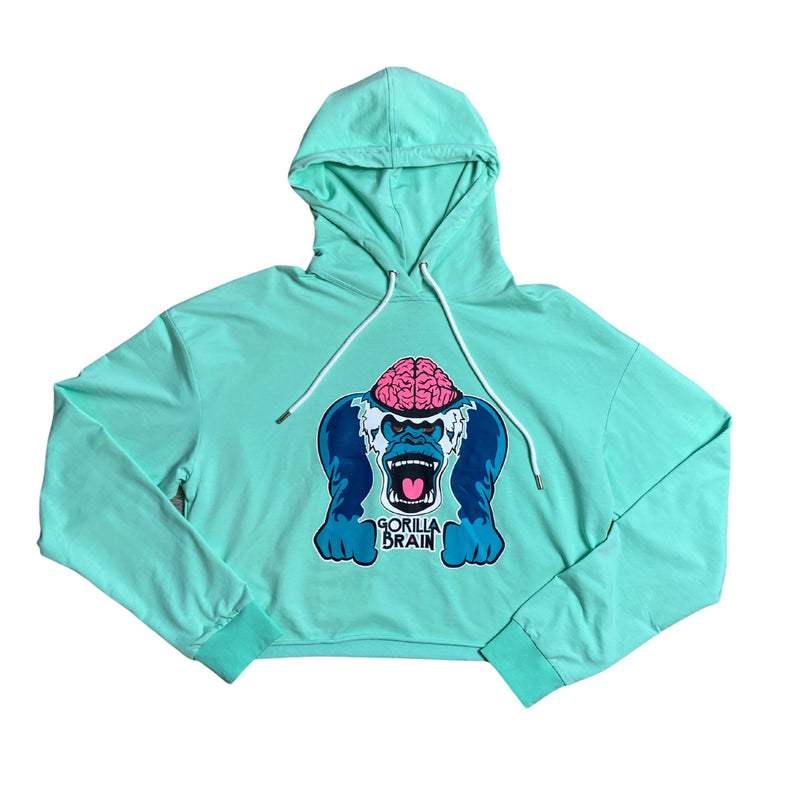 Seymour Genius™ Sea Foam Crop Top Hoodie