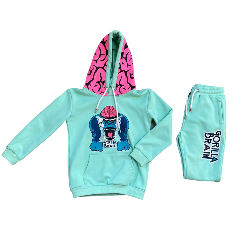 Kids Mint Seymour Genius™ Hoodie & Joggers Set