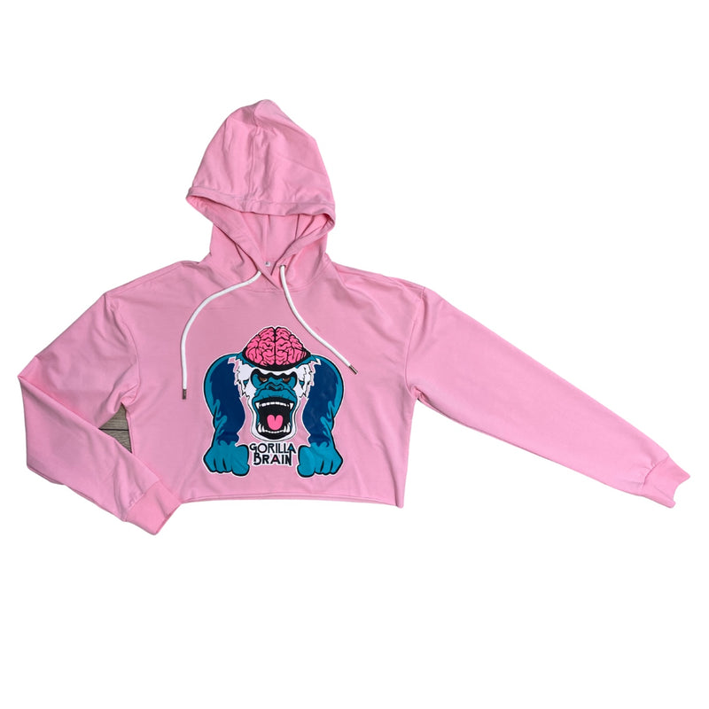 Seymour Genius™ Pink Crop Top Hoodie