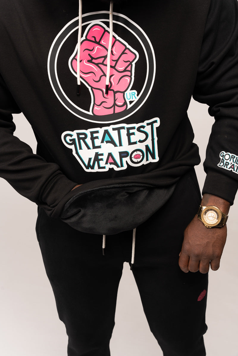 Limited Edition Our Greatest Weapon™ Hoodie with Genius Brain