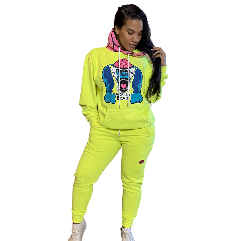 Genius Brain™ Neon Banana Seymour Genius™ Hoodie Set